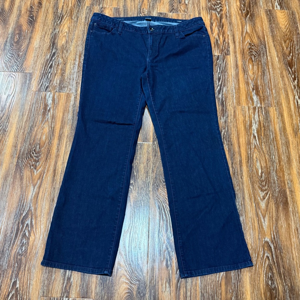 a.n.a 18W Boot Cut Jeans Womens Dark Wash Stretch Denim Pants